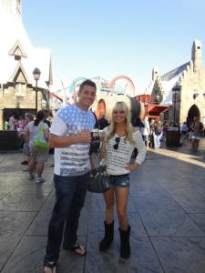 Harry Potter World in Flordia this past November was amazing. The butter beer was to die for! 