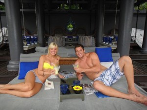 Chilling at the Four Seasons Resort in Chiang Mai, Thailand. 