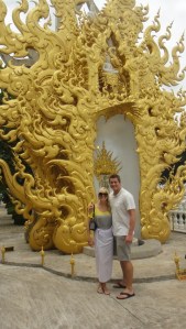 Colt & I at Wat Rong Khun in Chiang Rai, Thailand. 