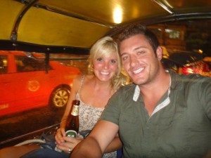 We rode so many tuk tuk's during our trip in Thailand, this picture was taking in Bangkok