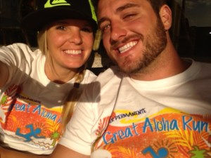 Great Aloha Run Finishers. I am so blessed to have this man by my side. Thanks GAR for a great run! We will see you again next year. 